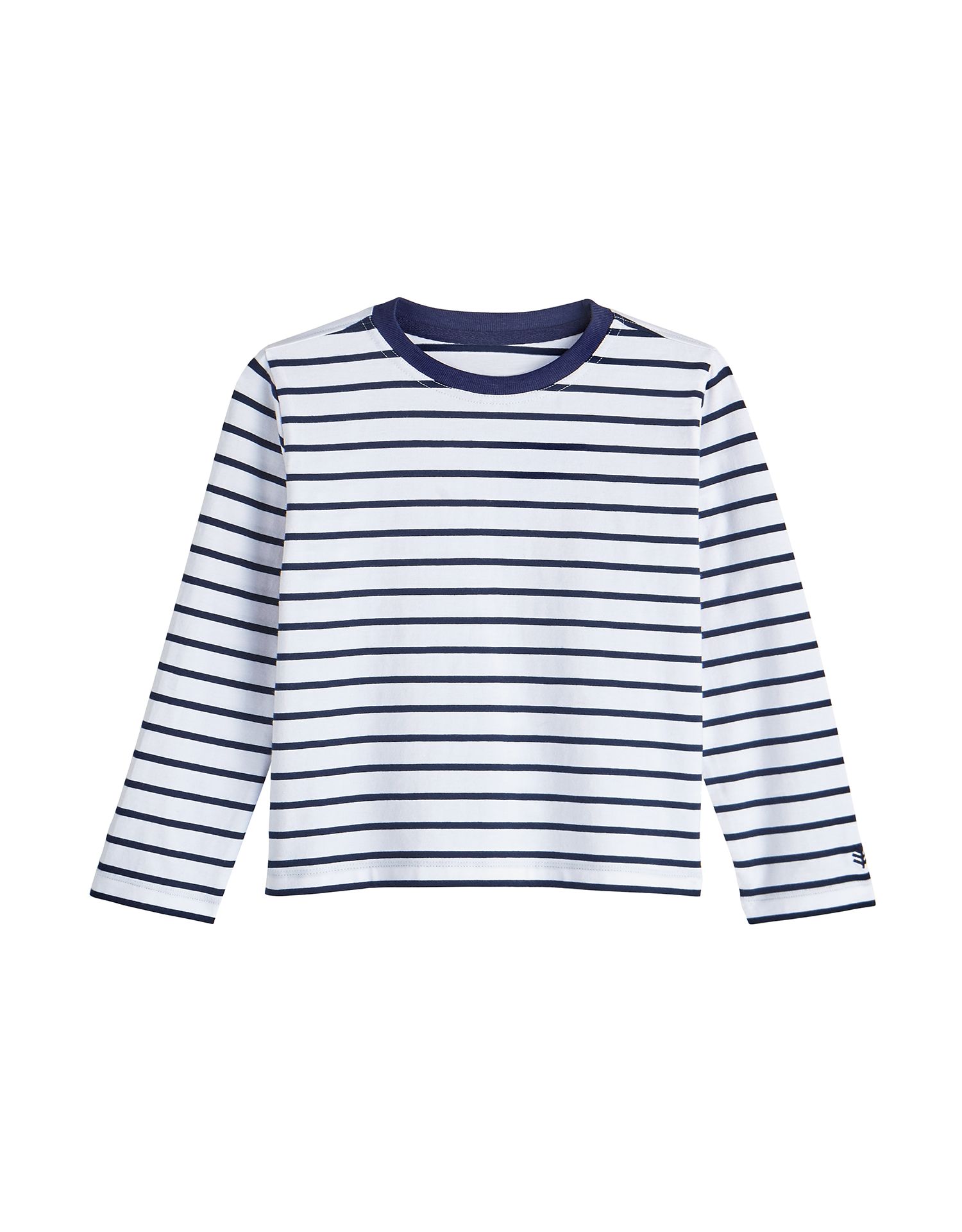 Coolibar - UV Shirt für Kleinkinder - Langarmshirt - Coco Plum - Weiß/Navy
