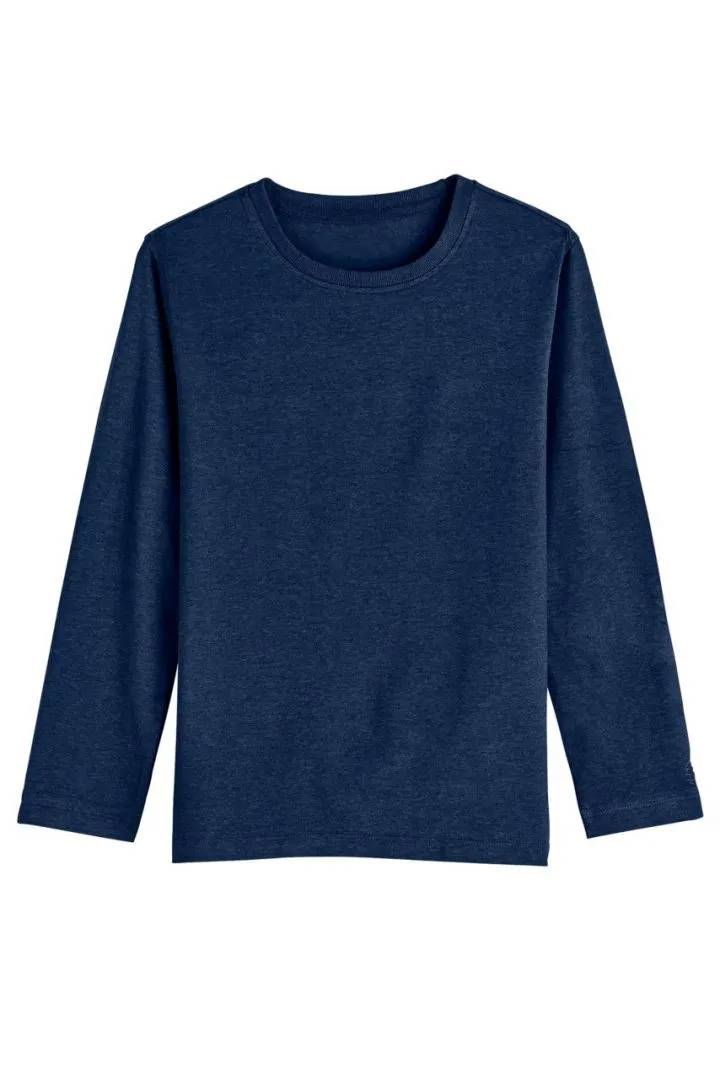 Coolibar - UV Shirt für Kinder - Langarm - Coco Plum Everyday - Einfarbig - Navy Blau