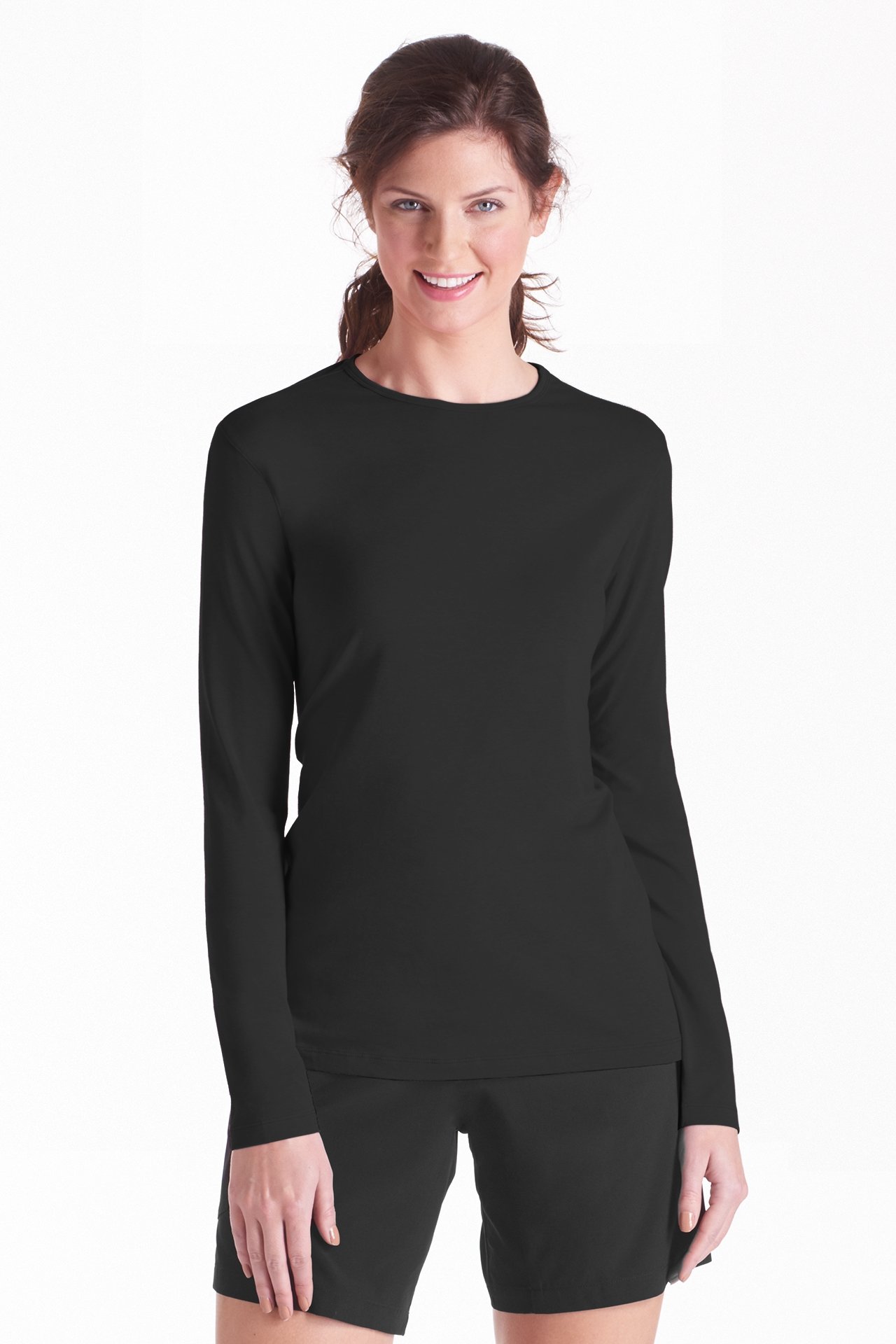 Coolibar - UV Shirt for women - Longsleeve - Morada - Black