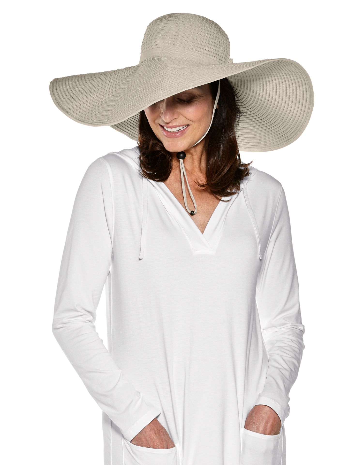 Coolibar - XL UV Schlapphut für Damen - Tan