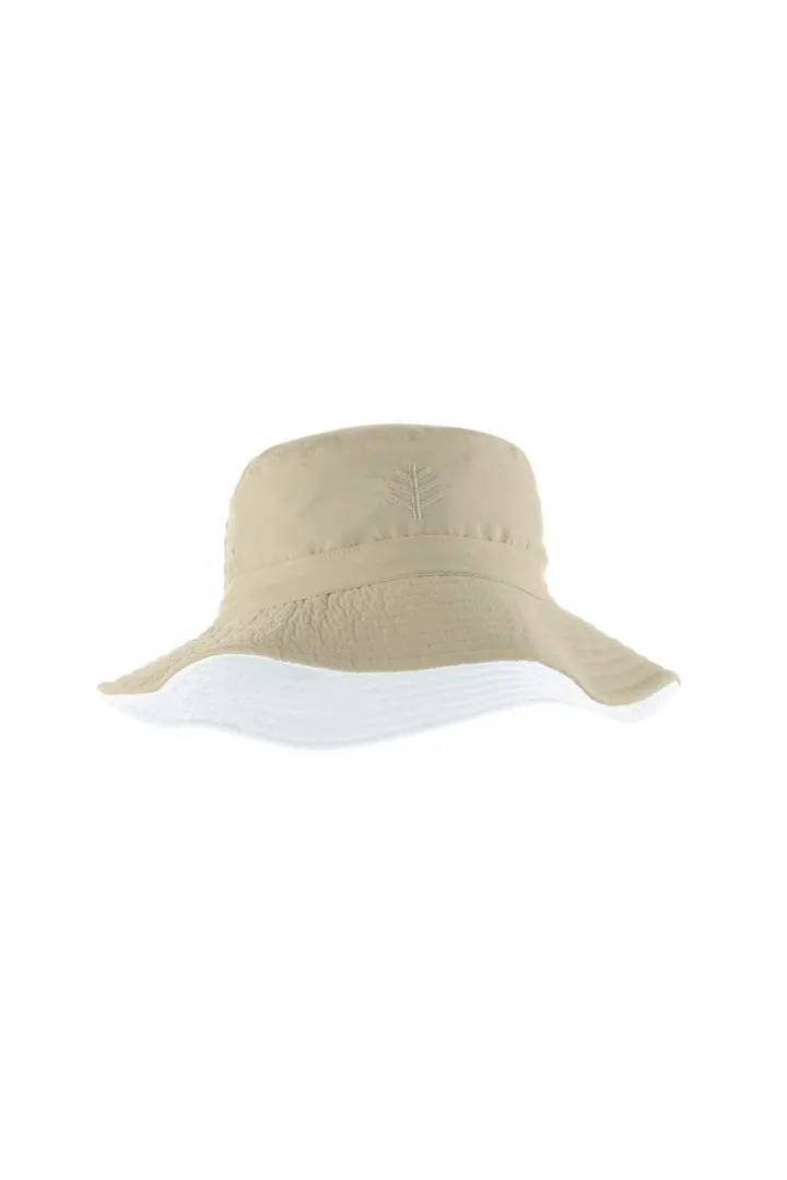 Coolibar - Wendbarer UV-Buckethut für Kinder - Y-Landon - Beige/Weiß