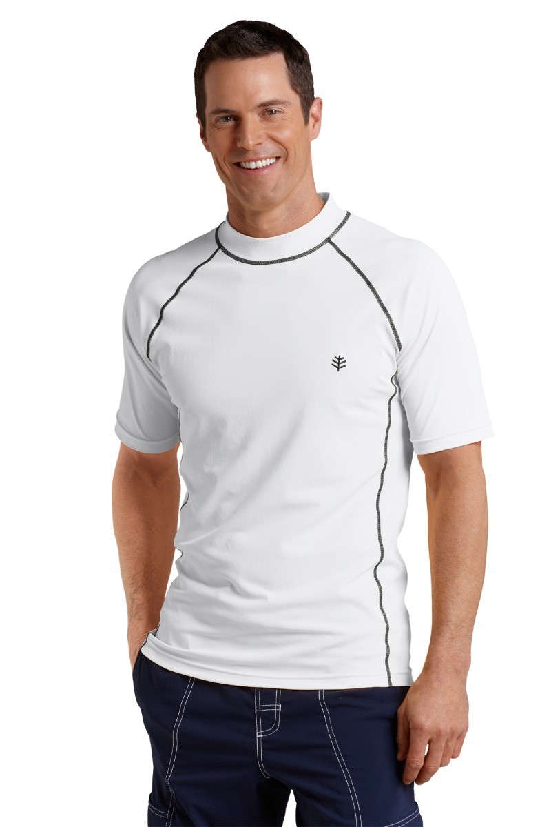 Coolibar - UV Schutz T-Shirt Herren - Weiß