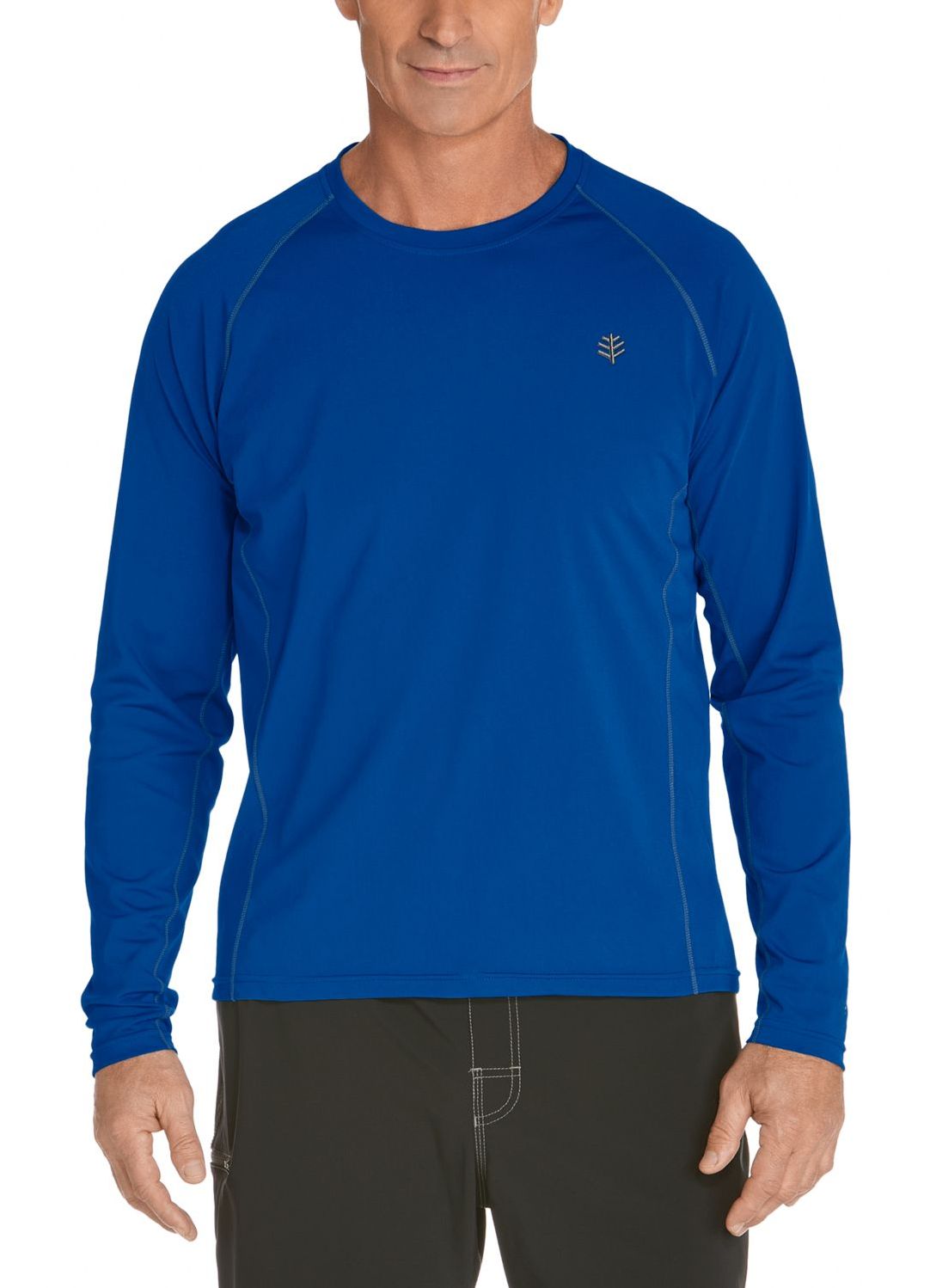 Coolibar - UV Schutz Langarm Shirt Herren - blau