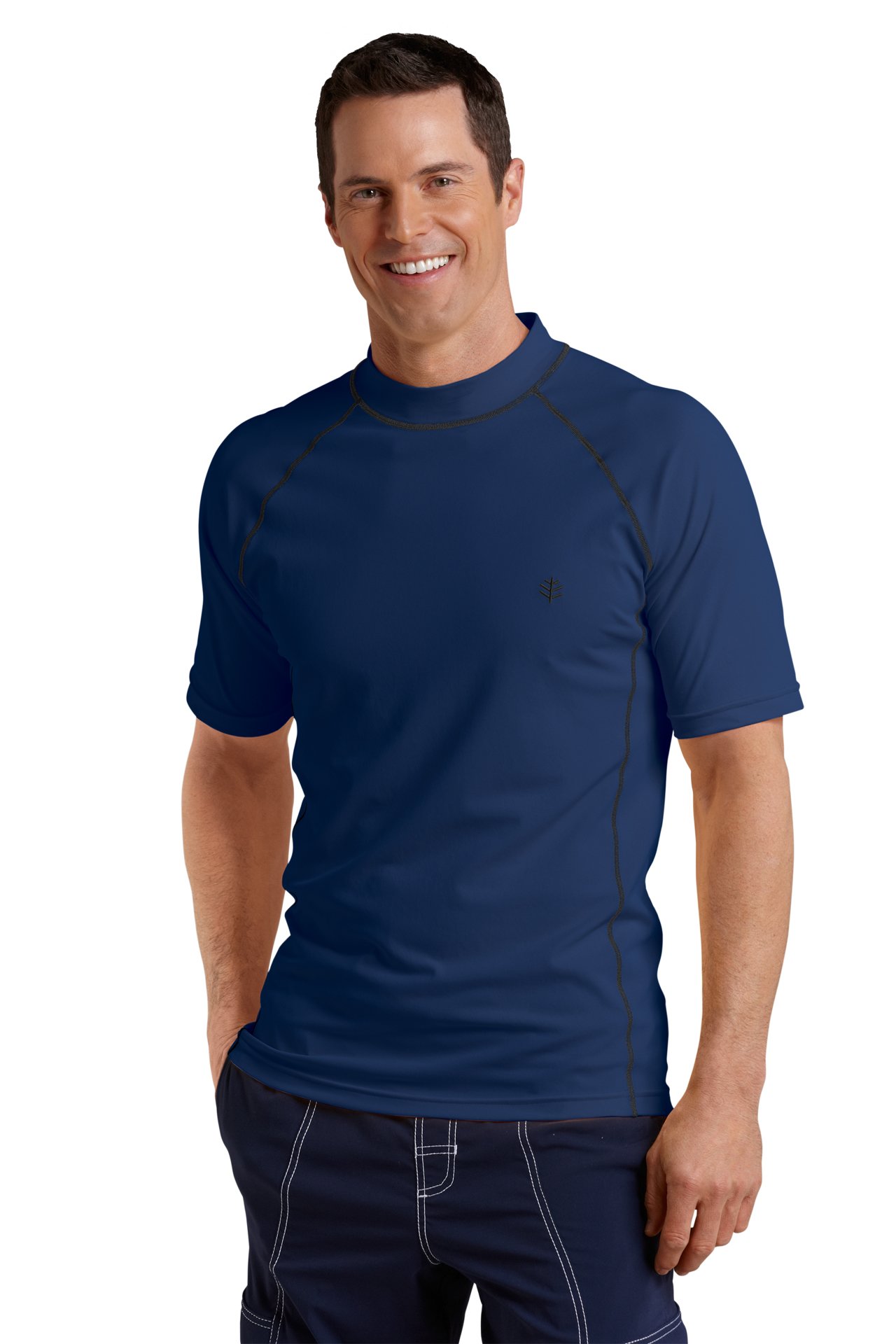 Coolibar - UV Schutz T-Shirt Herren - Navy
