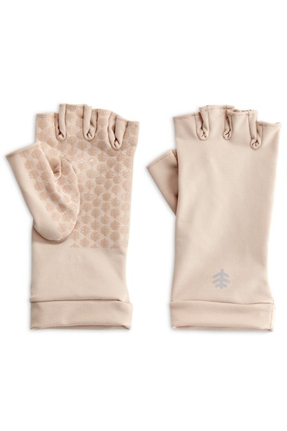 Coolibar - Fingerlose UV-Handschuhe für Erwachsene - Ouray - Beige