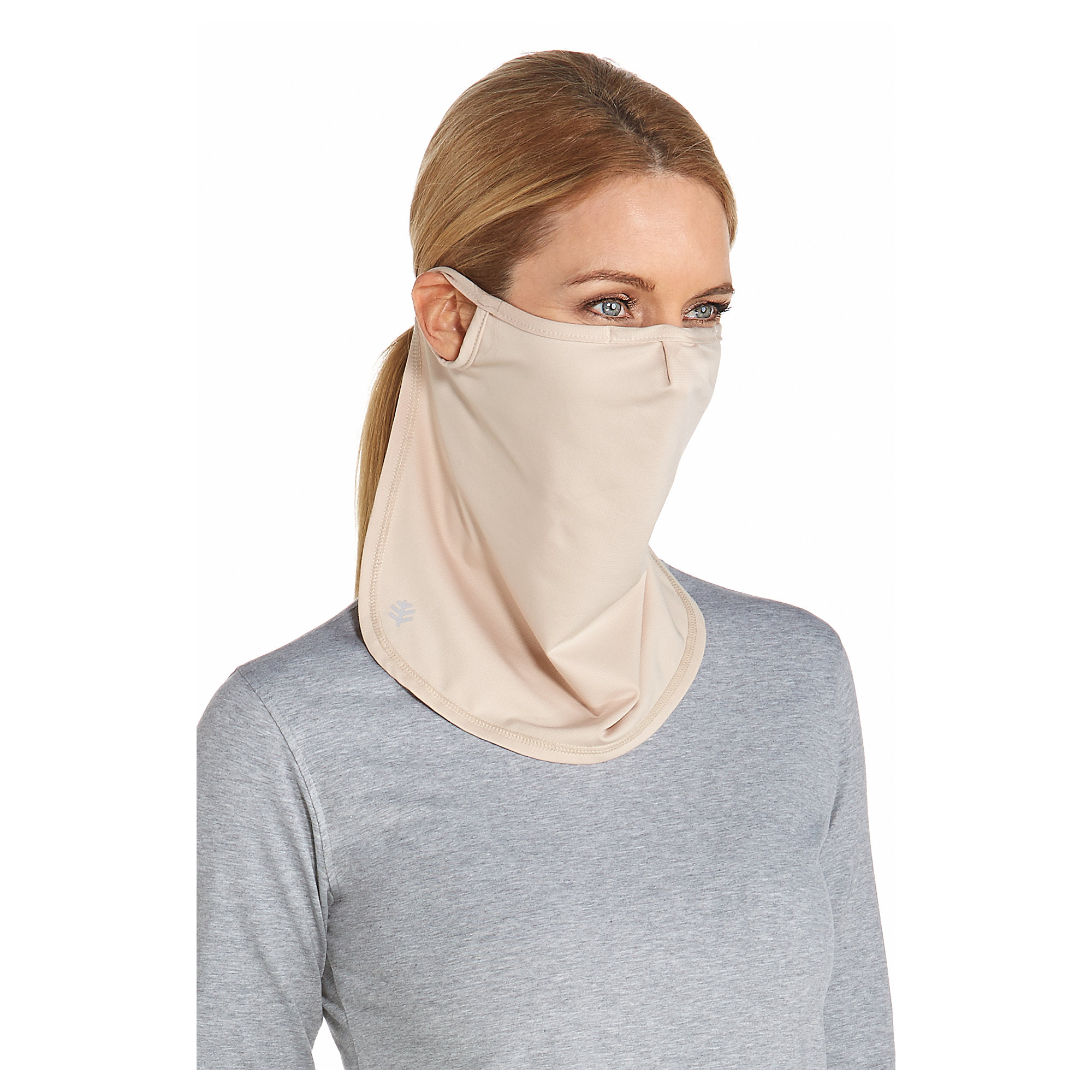 Coolibar - UV-Sonnenschutzmaske unisex - Lang - Beige