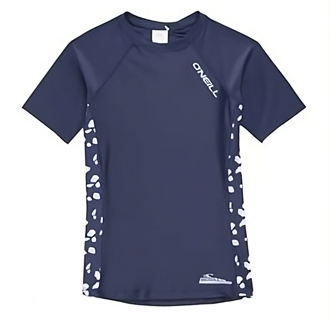 O'Neill - Kurzärmliges UV-Shirt für Mädchen- Print - Blau