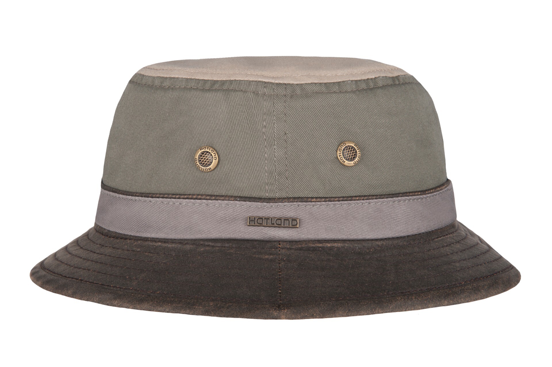 Hatland - UV Bucket Hut für Herren - Yasser - Olivgrün