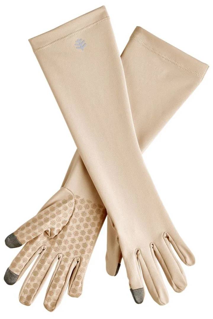 Coolibar - Mittellange UV-Handschuhe für Erwachsene - Bona - Beige