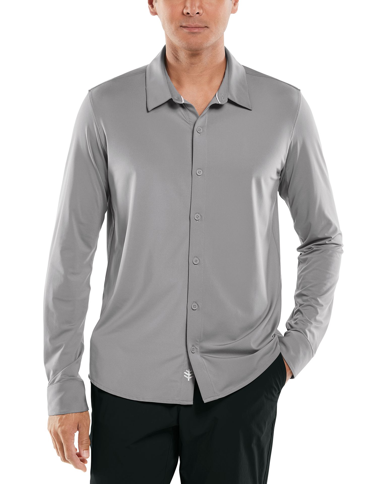Coolibar - UV-Schutz Hemd für Männer - Vita Button Down - Grau