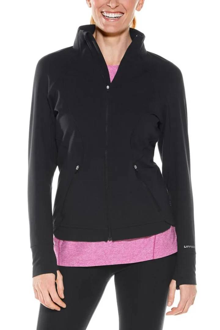 Coolibar - UV Jacke für Damen - Intervall - Einfarbig - Schwarz