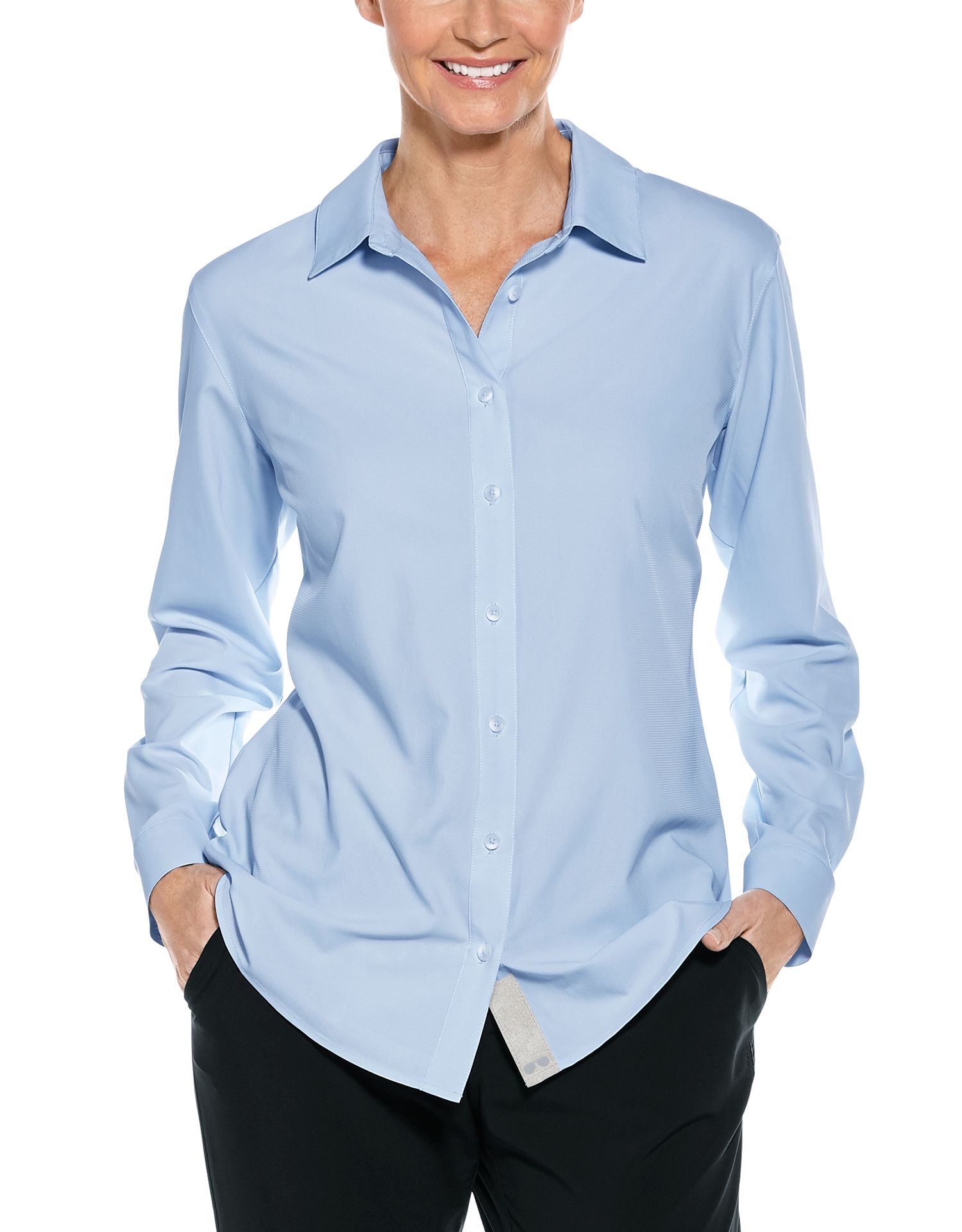 Coolibar - UV-Schutz Bluse für Damen - Hepburn - Hellblau