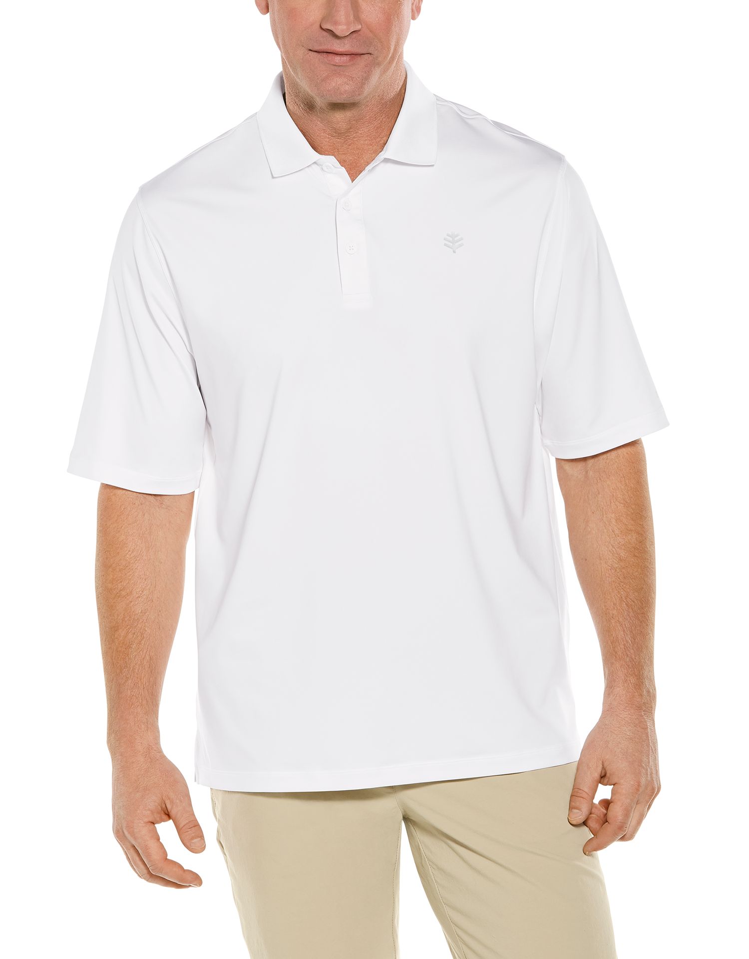 Coolibar - UV-Sport-Polo für Herren - Erodym Golf - Weiß