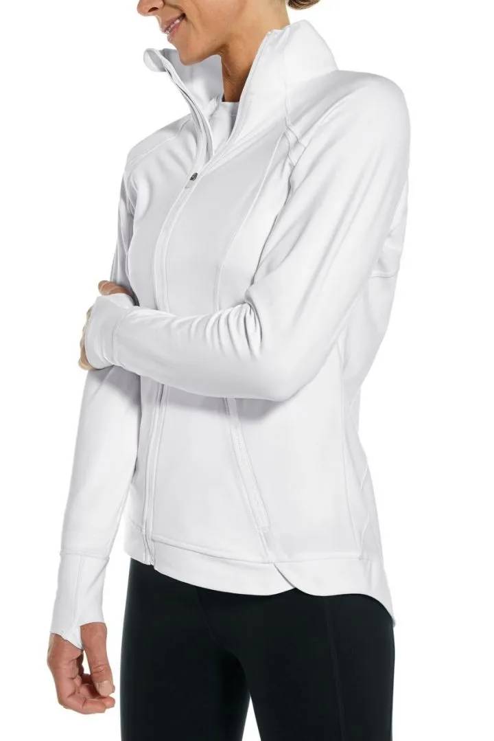 Coolibar - UV Jacke für Damen - Intervall - Einfarbig - Weiß