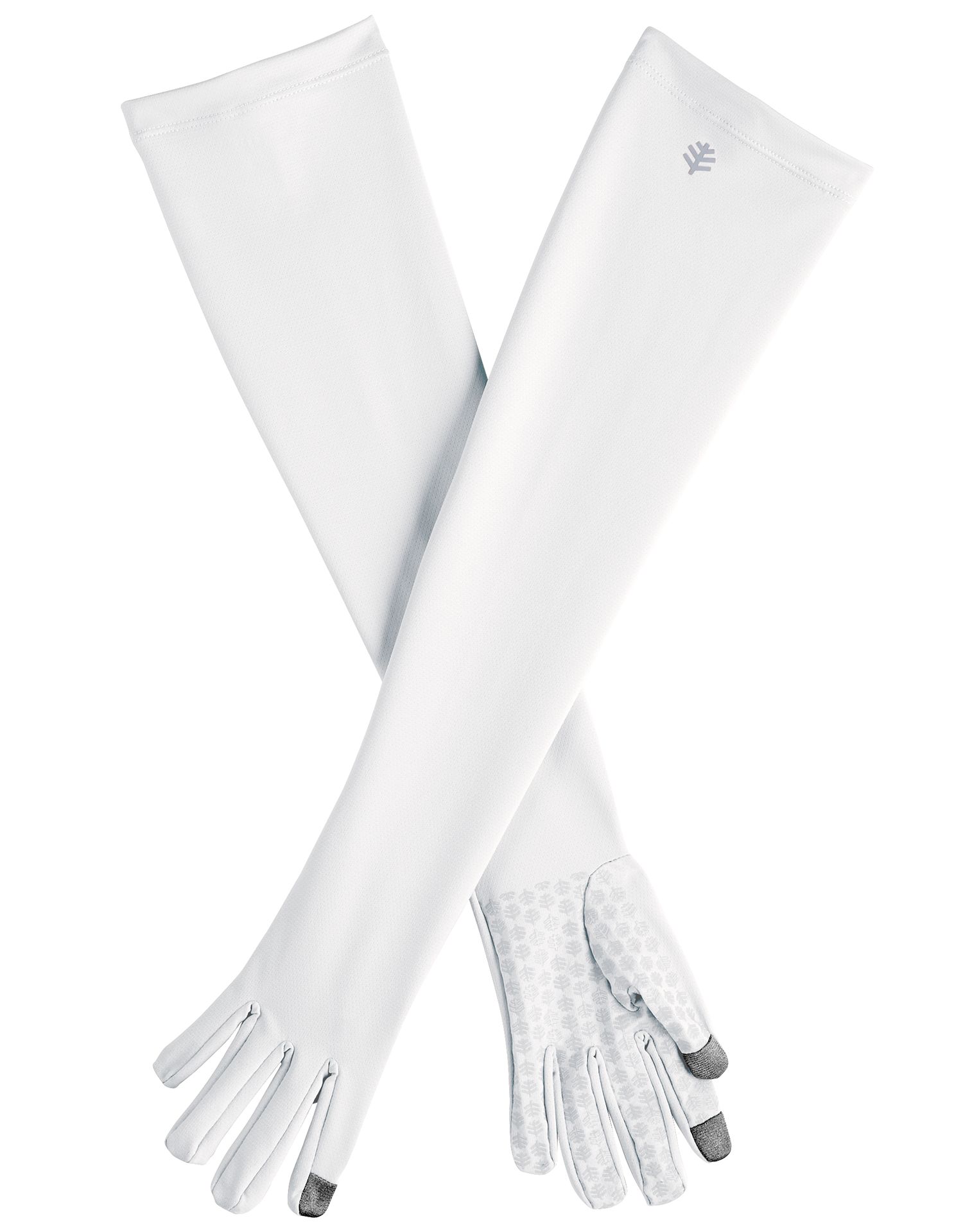 Coolibar - UV-schützende Handschuhe mit langem Arm für Erwachsene - Culebra - Weiß