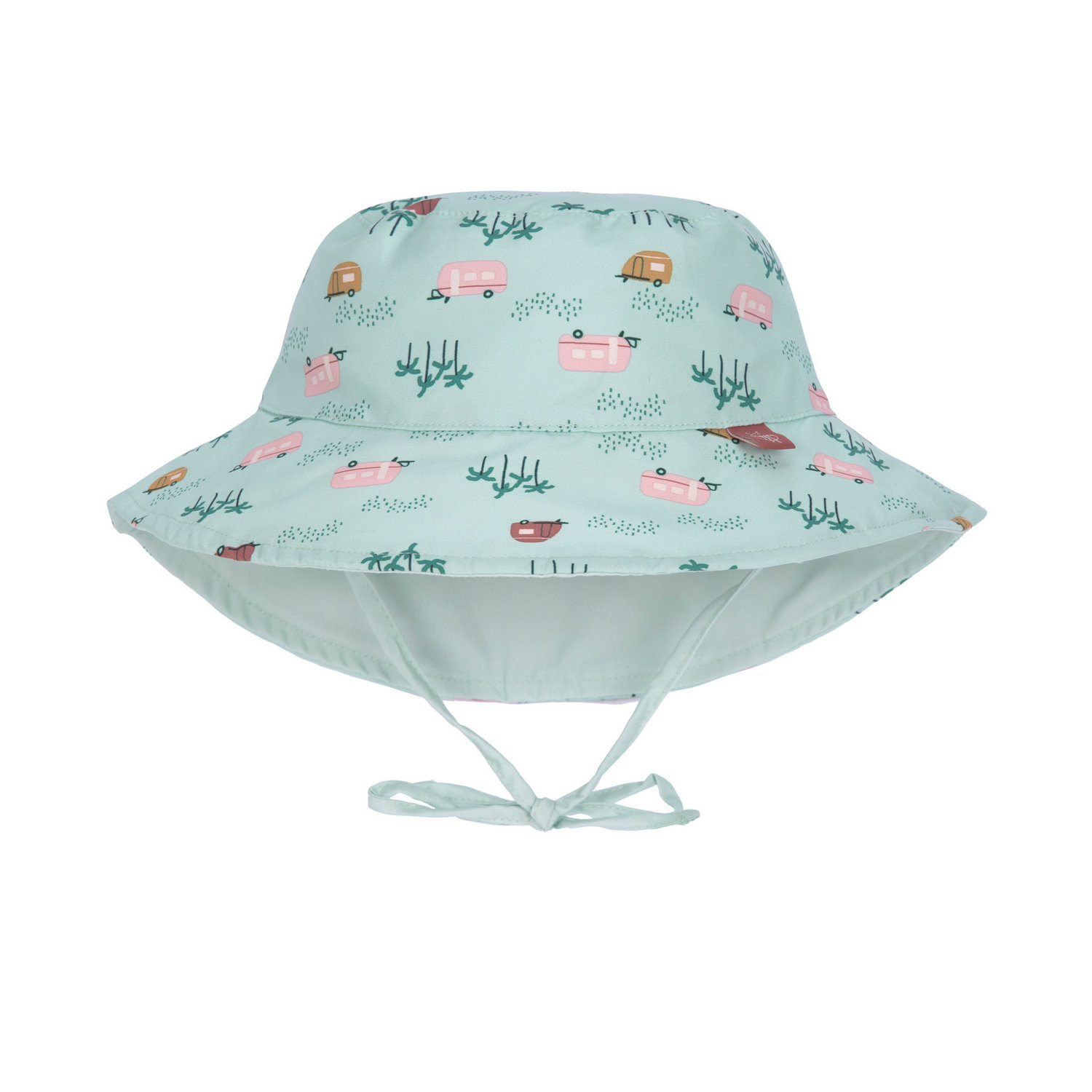 Lässig - Wendbarer UV Bucket Hut für Babys - Caravan - Minze