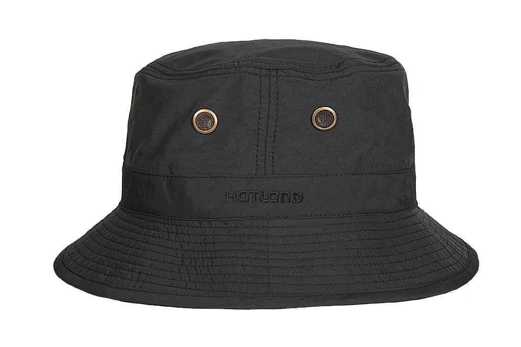 Hatland - Wasserfester UV Bucket Hut für Herren - Kasai - Schwarz