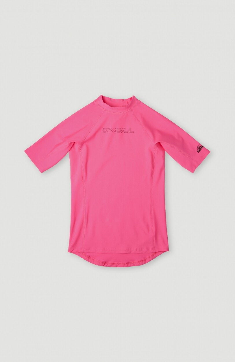 O'Neill - UV-Badeshirt mit kurzen Ärmeln für Mädchen - UPF50+ - Skins - Rosa Shocking