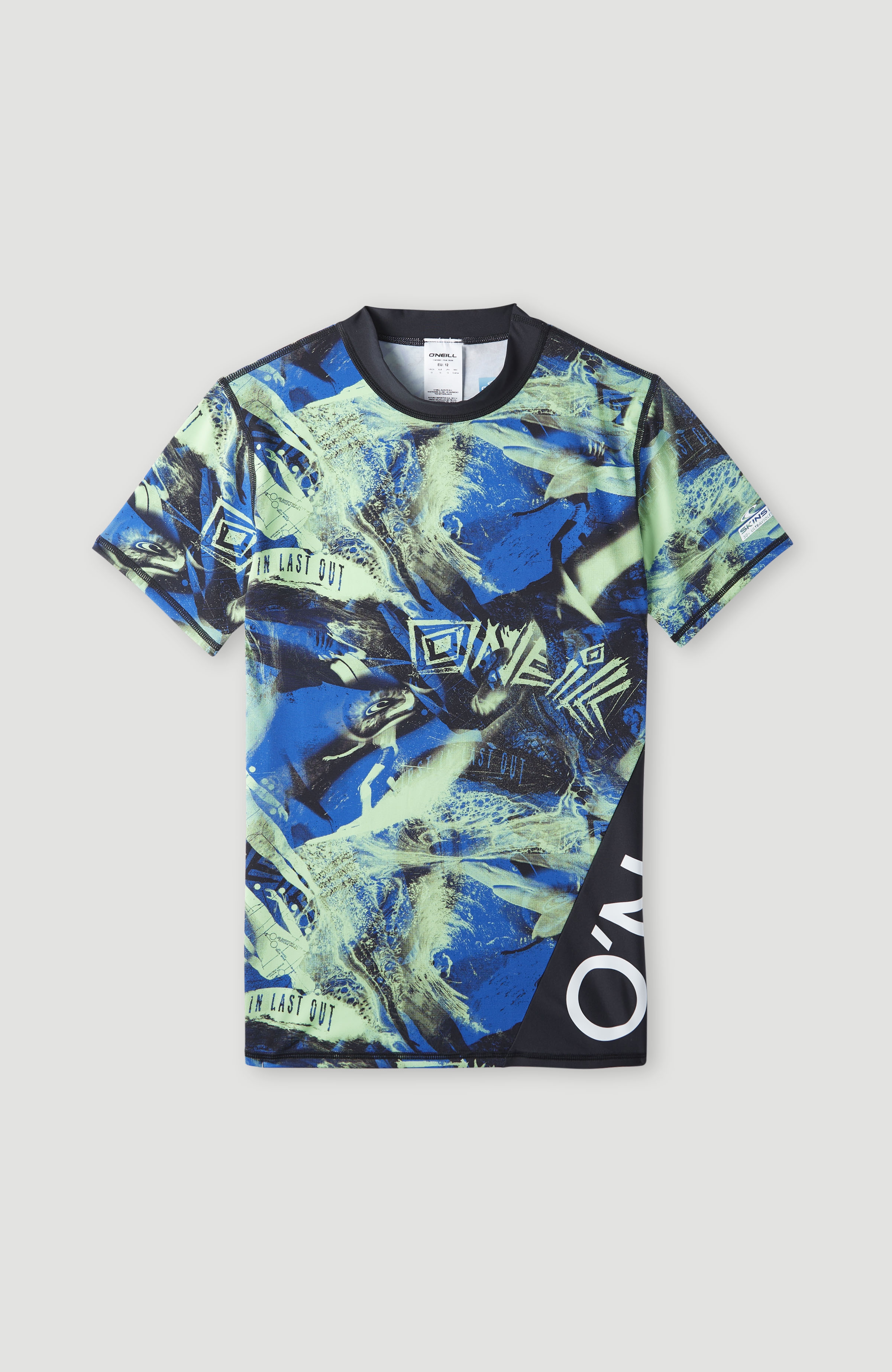 O'Neill - UV-Badeshirt mit kurzen Ärmeln für Jungens - UPF50+ - Crazy Skin - Blue