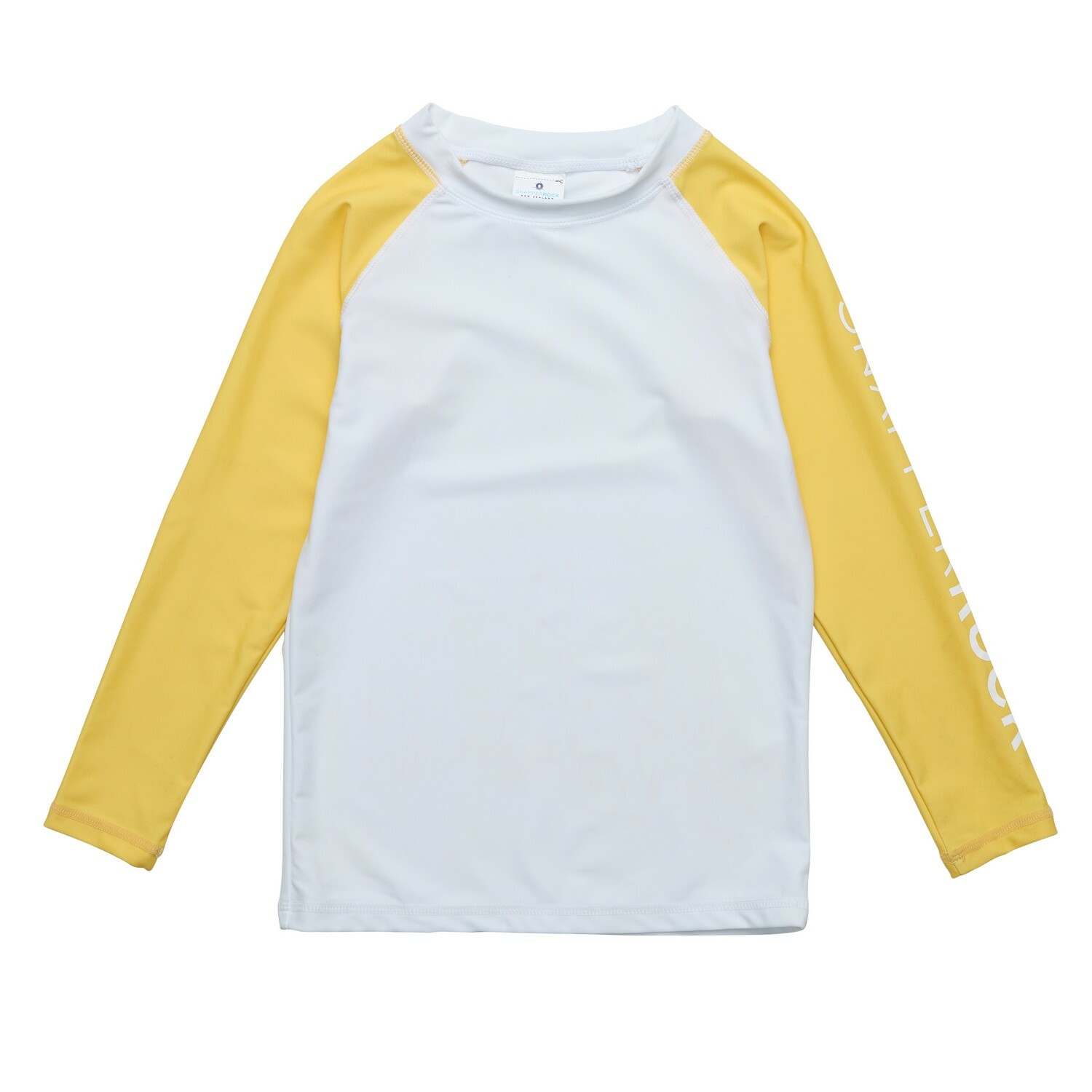 Snapper Rock - UV-Rash-Top für Kinder - Langarm - Weiß/Gelb