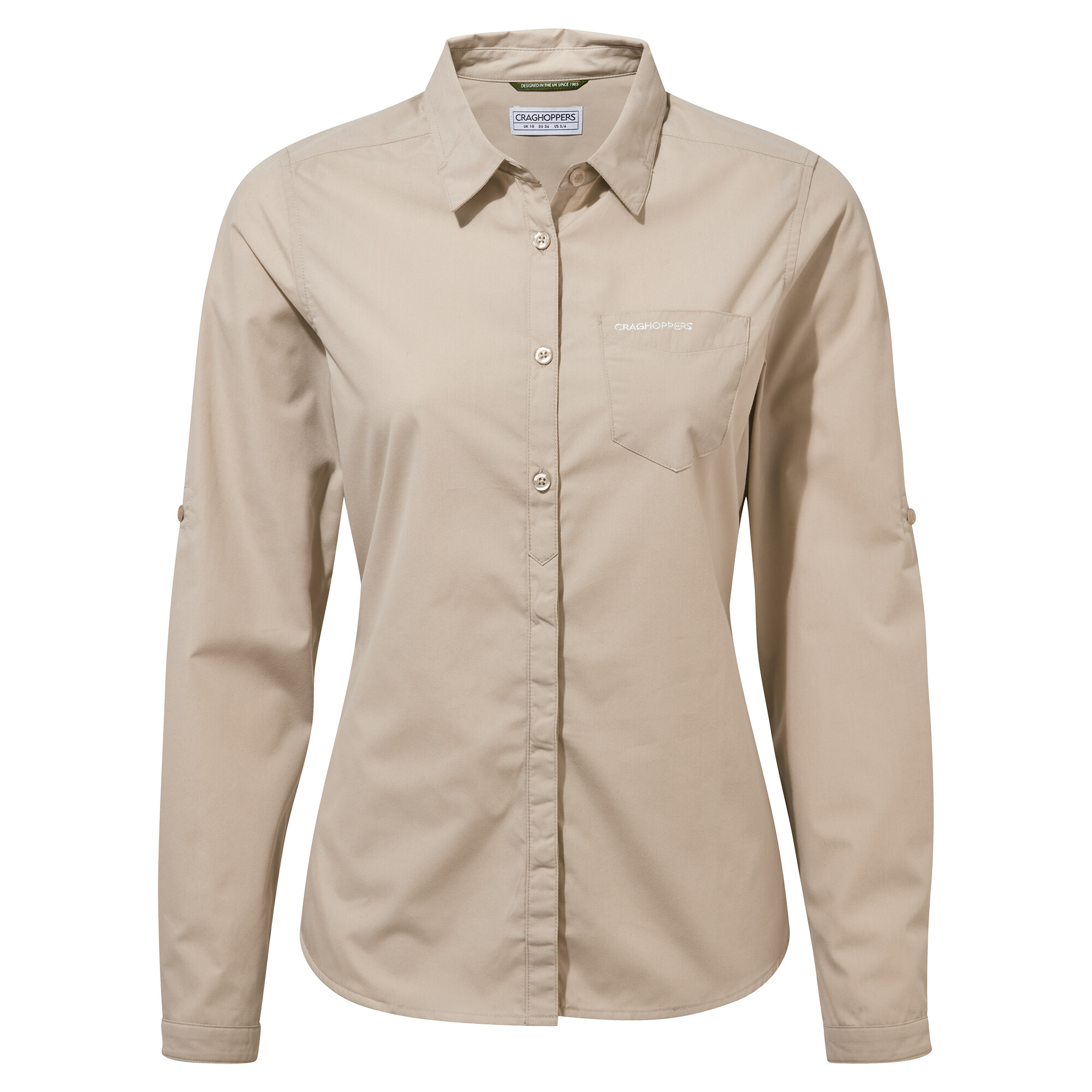 Craghoppers - Bluse für Damen - Lange Ärmel - Kiwi - Gelb/Rot