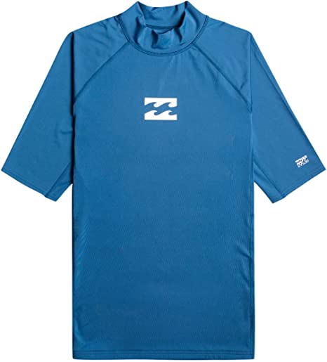 Billabong - Rashguard für Männer mit kurzen Ärmeln - Waves All Day - UPF50+ - Dunkelblau