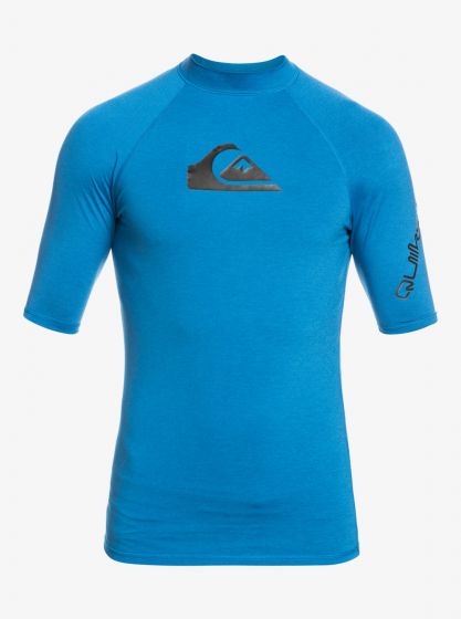 Quiksilver - UV-Surf T-shirt für Herren - All Time Kurzarm - UPF50 - Snorkel Blue - Blau