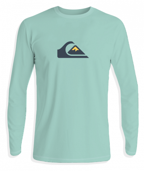 Quiksilver - UV-Surf T-shirt für Jungen - Solid Strike Langarm - UPF50 - Beach Glass - Grün