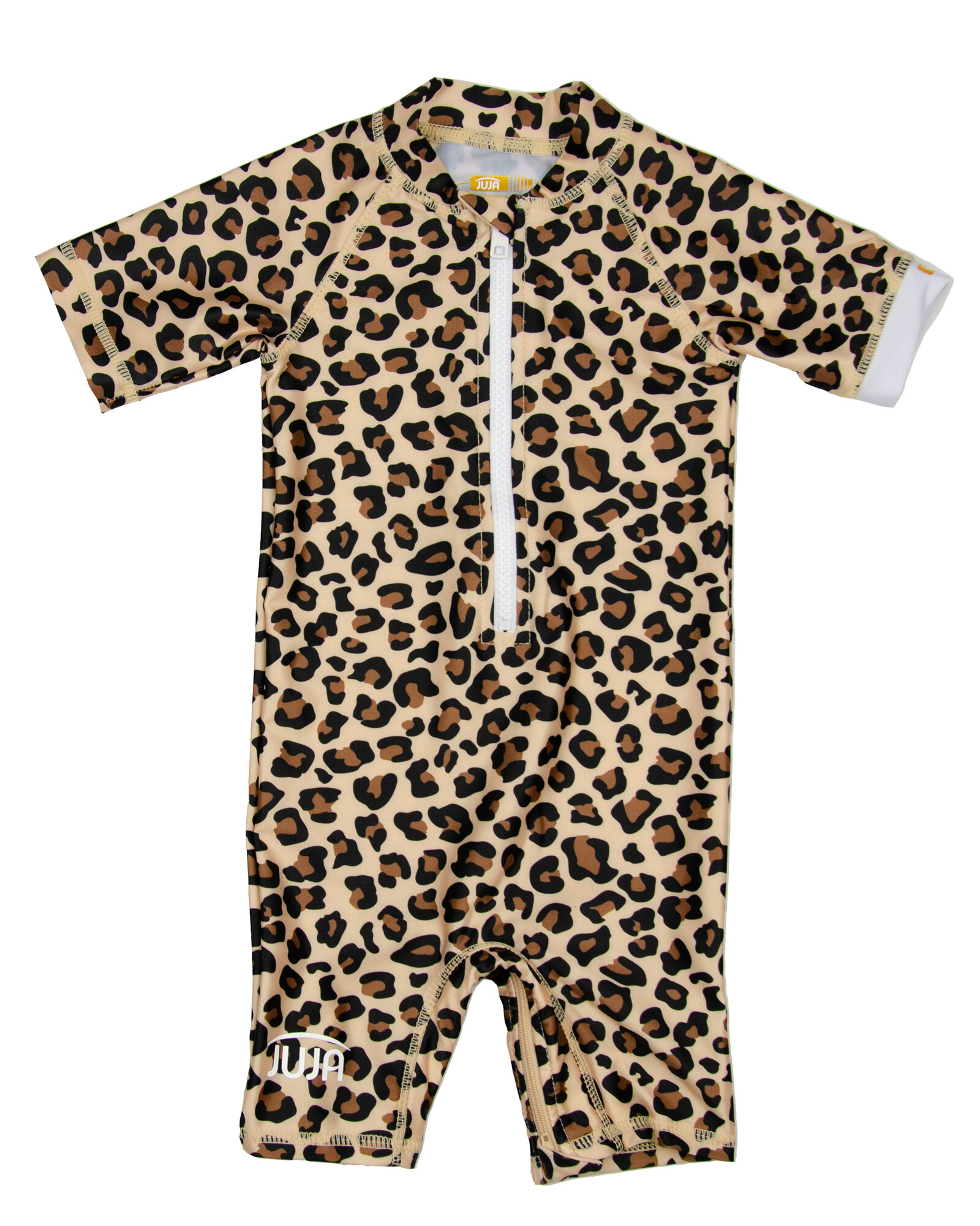 JUJA - UV-Schwimmanzuge für Babys - Kurzärmlig - Leopard - Braun