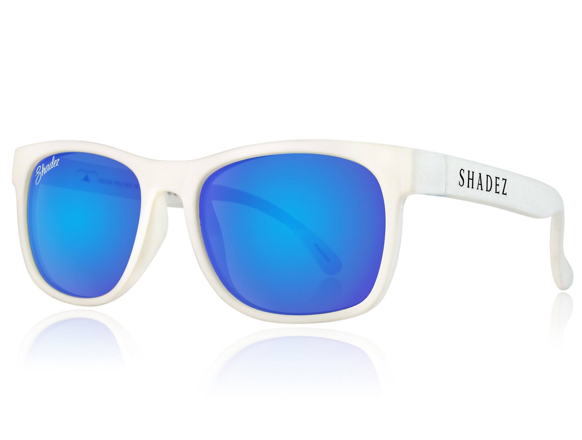 Shadez - Polarisierte UV-Sonnenbrille für Kinder - VIP - Weiß/Blau