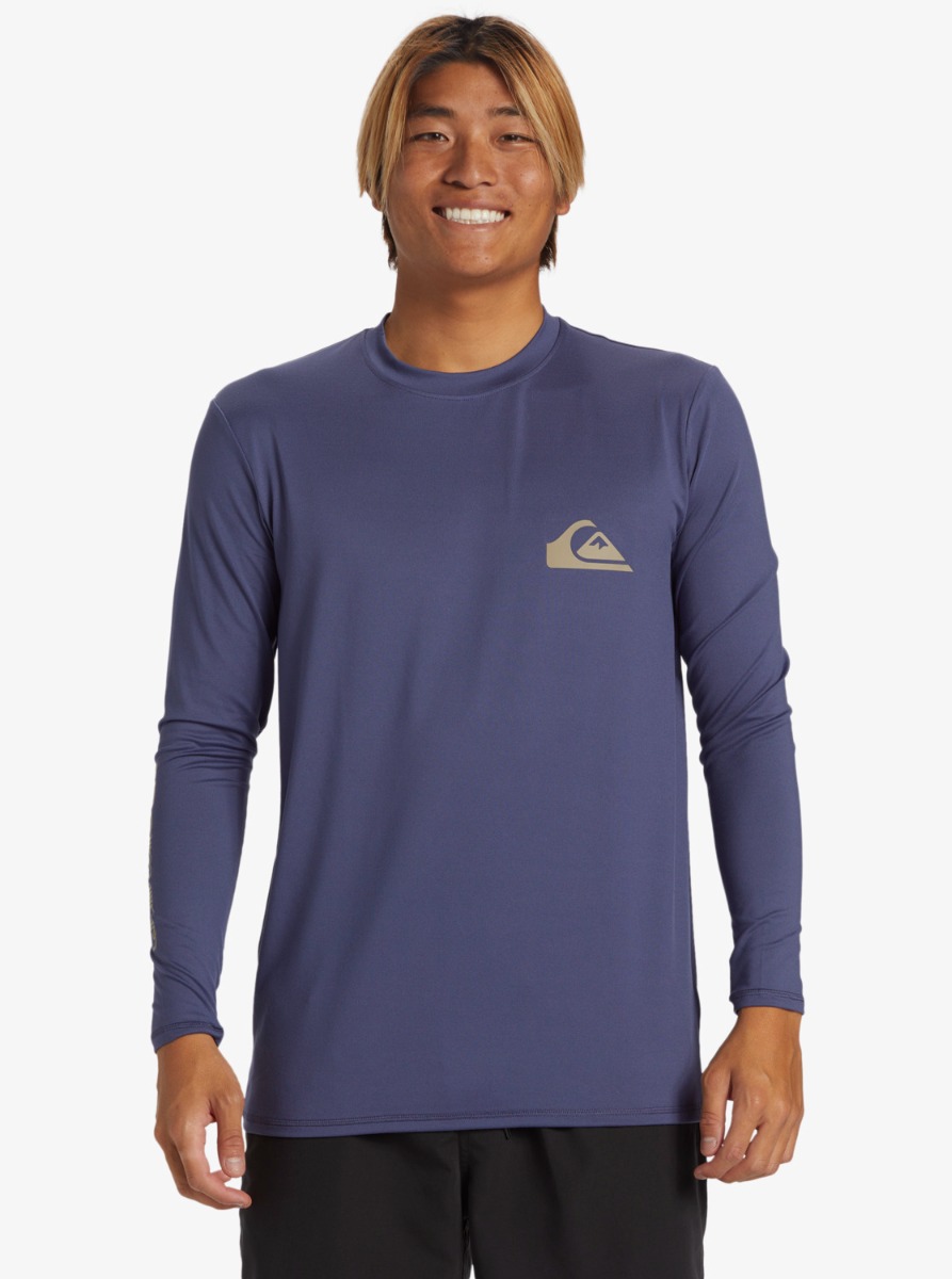 Quiksilver - UV-Surf-T-Shirt für Herren - Everyday- Langarm - UPF50+ - Crown Blau