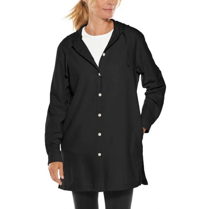 Coolibar - UV Strandweste für Damen - Iztapa - Einfarbig - Schwarz