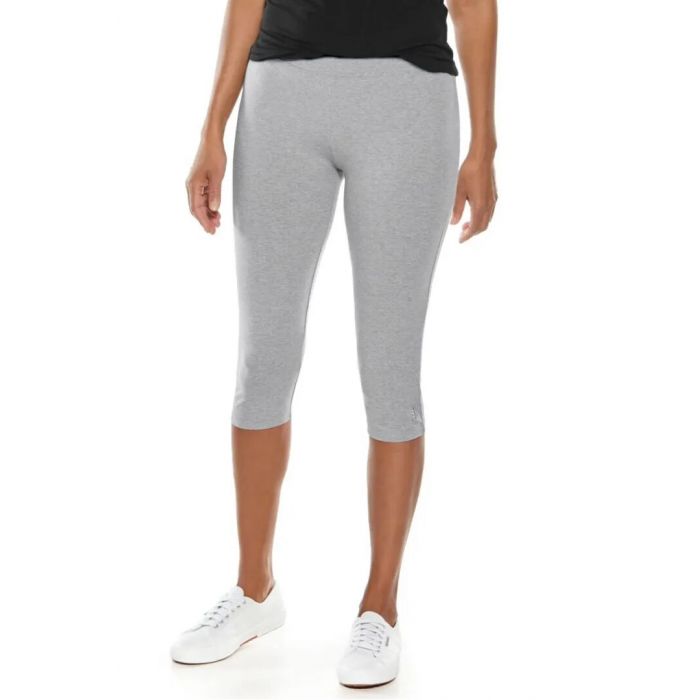Coolibar - UV Sommer Capri für Damen - Monterey - Heather - Grau