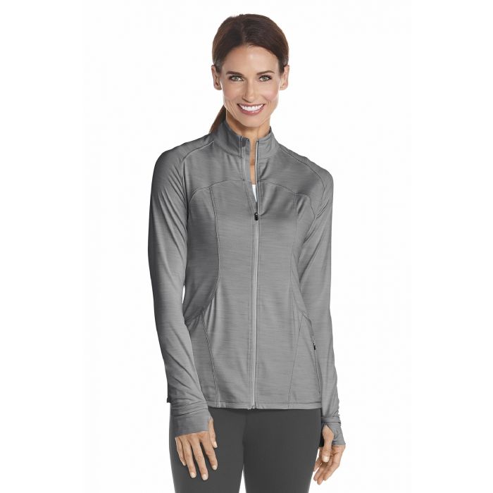 Coolibar - UV Damen Fitness Jacken - Grau