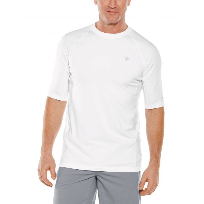 Coolibar - UV-Sportshirt für Herren - Agility Performance - Weiß