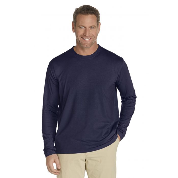 Coolibar - UV Shirt für Herren - Langärmlig - Morada - Navy
