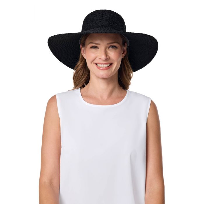 Coolibar -UV-Sonnenhut für Damen- Schwarz
