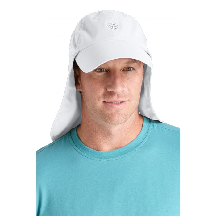 Coolibar - UV Schutz Fischermütze Herren - Weiß/Navy