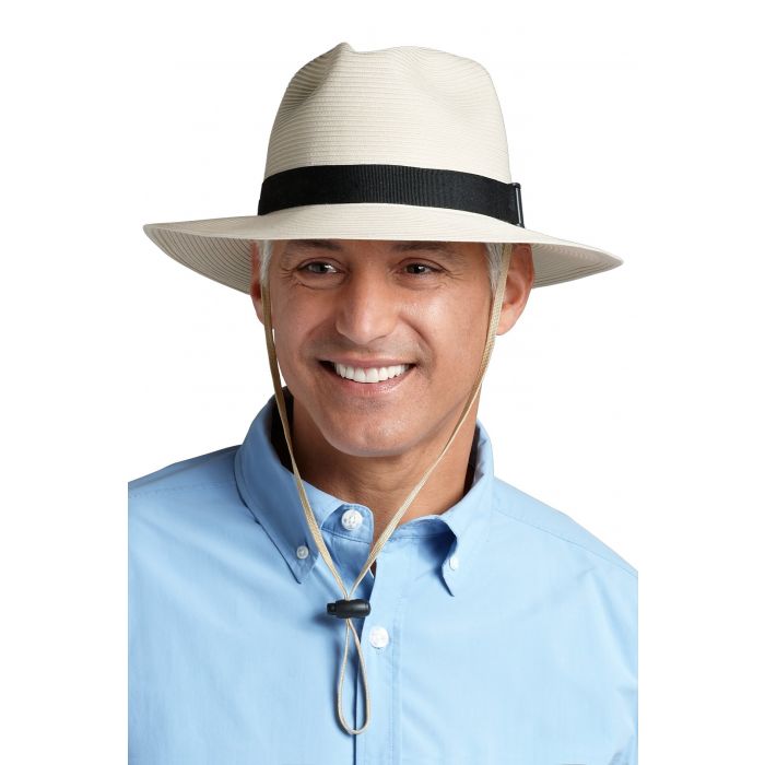 Coolibar - UV-Schutz Fedora Herrenhut - creme