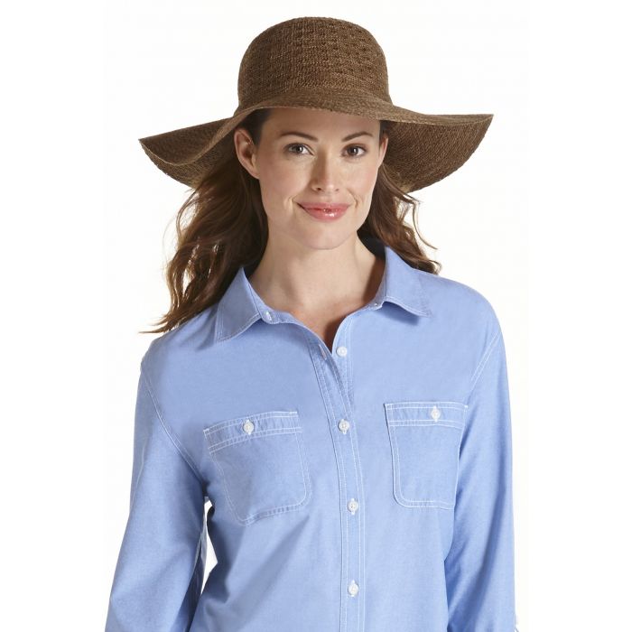 Coolibar -UV-Sonnenhut für Damen- Braun