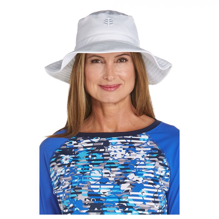 Coolibar - UV-Anglerhut für Damen - Weiß