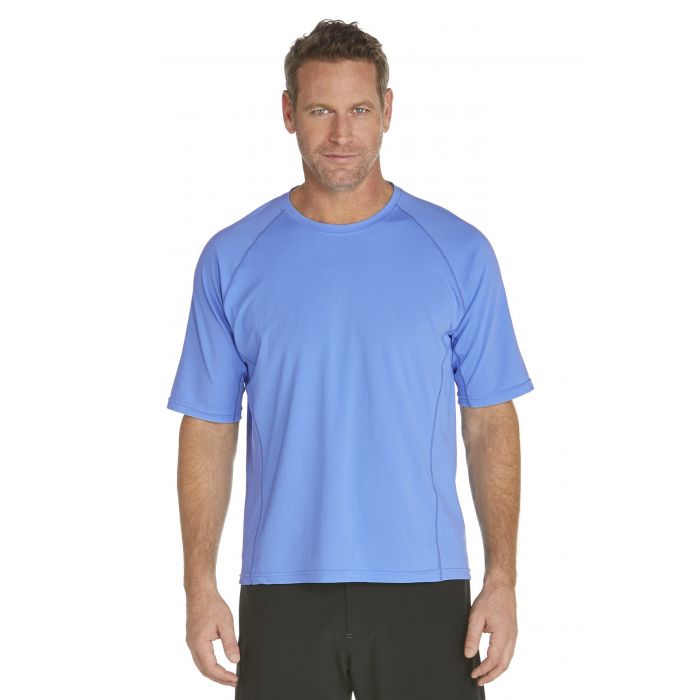 Coolibar - UV Schutz T-Shirt Herren - blau