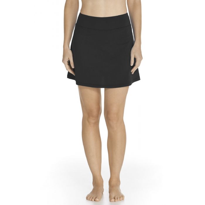 Coolibar - UV Schwimmrock Damen - Schwarz