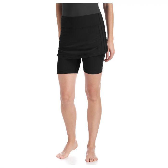 Coolibar - UV-Schwimmhose für Damen -Dreiviertel - Mit Rock