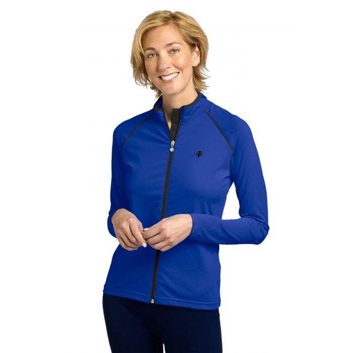 Coolibar - UV Jacke/Schwimmjacke Damen - blau