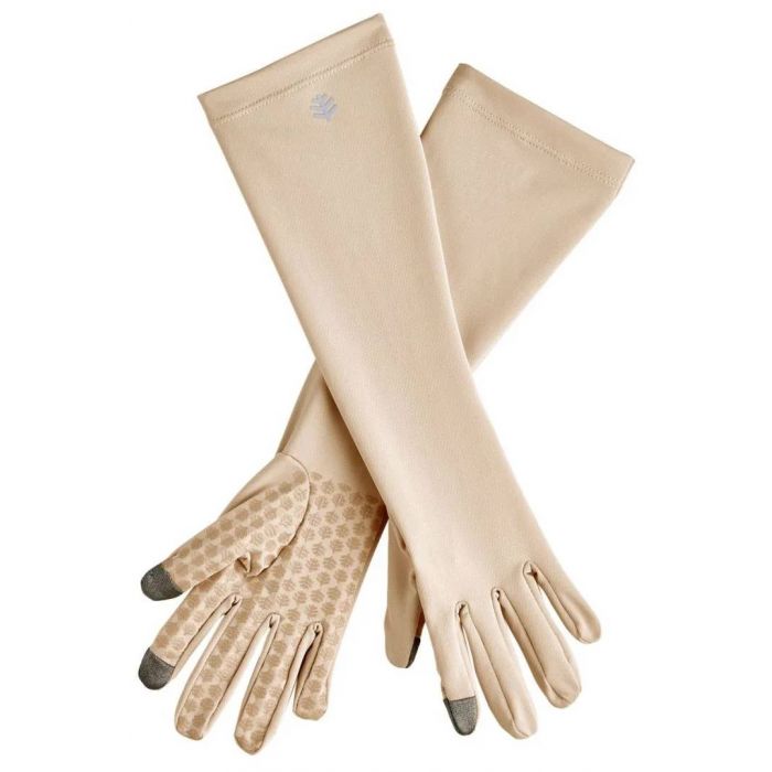 Coolibar - Mittellange UV-Handschuhe für Erwachsene - Bona - Beige