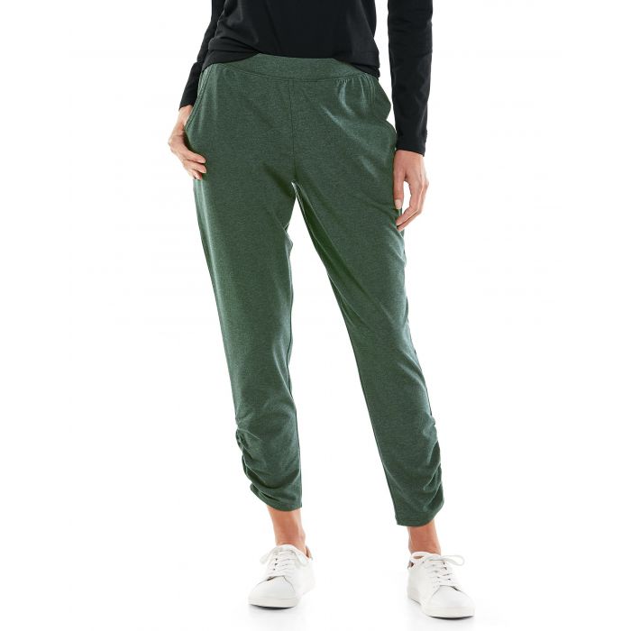 Coolibar - Lässige UV-Hose für Damen - Café Ruche - Olivgrün