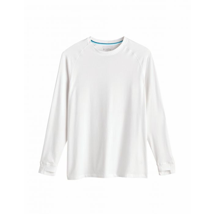Coolibar - UV Shirt für Herren - Langärmlig - LumaLeo - Weiß