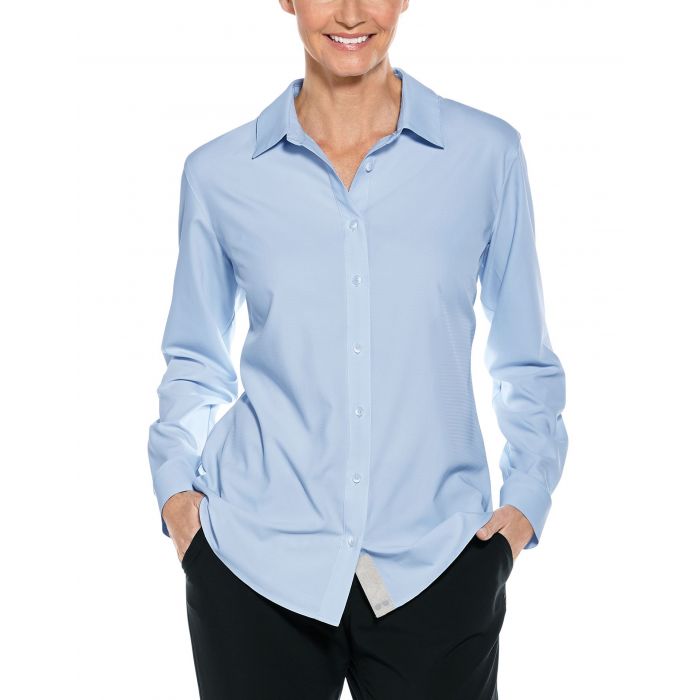 Coolibar - UV-Schutz Bluse für Damen - Hepburn - Hellblau