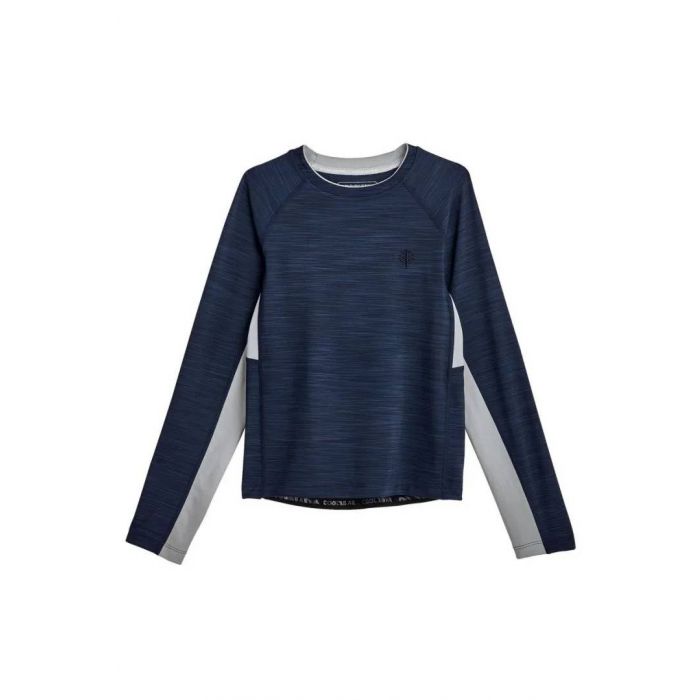 Coolibar - UV Rashguard für Jungen - Ultimate - Line Texture - Navy Blau